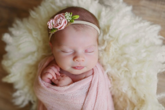 Newborn Flower Headband Baby Flower 