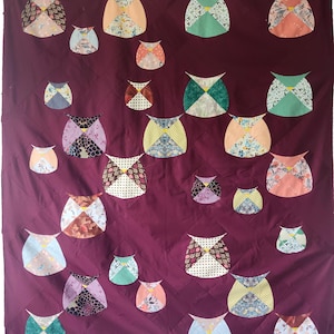 UNFINISHED Quilt Top - Schoß / Überwurfgröße - Bereit zum Finish