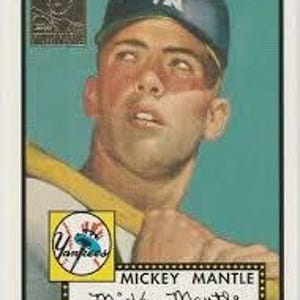 Mickey Mantle Rookie Karte (Reprint)