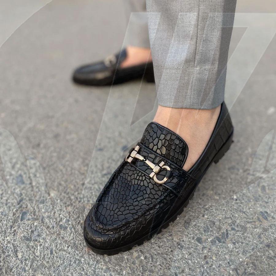 Handmade Black Cowhide Leather Loafers: Urban Chunky Slip  display picture 3