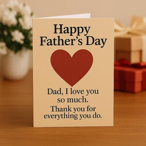 Lettre à papa, carte de fête des pères de son fils, meilleure carte de tous les temps, carte imprimable trophée de fête des pères, cadeau de papa de son fils