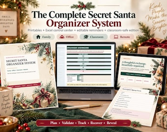 Christmas Experience Gift Reveal Kit, Editable Cards, Scavenger Hunt, Countdown & Trip Surprise Printables