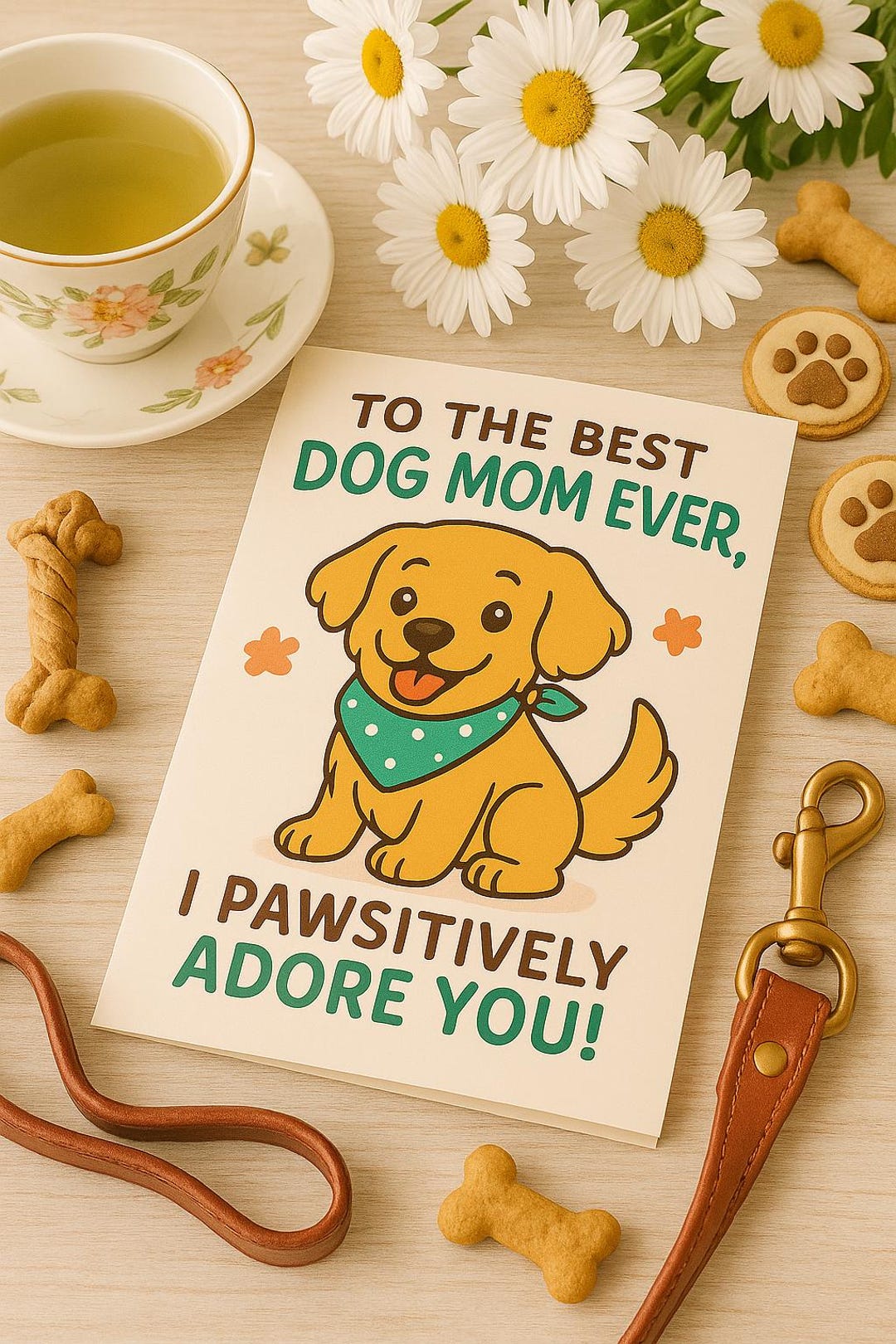 Dog Mom Mothers Day Card From Dog Best Dog Mom Ever Card Cute Dog Mom ...