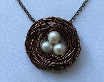 Mother Bird Nest Necklace - 3