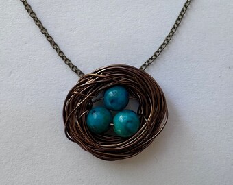 Mother Bird Nest Necklace - 3