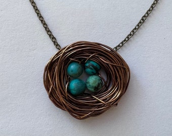 Mother Bird Nest Necklace  - 4