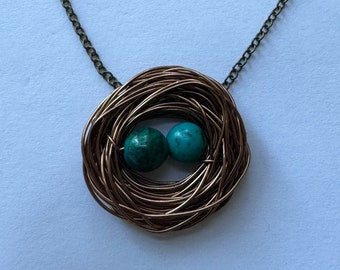 Mother Bird Nest Necklace - 2