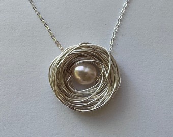 Mother Bird Nest Necklace - 1