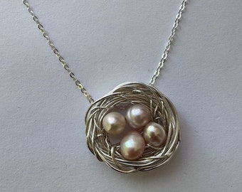 Mother Bird Nest Necklace - 4