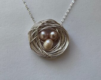 Mother Bird Nest Necklace - 3