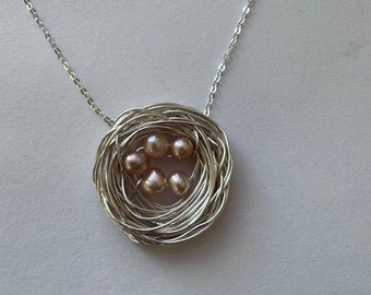 Mother Bird Nest Necklace - 5