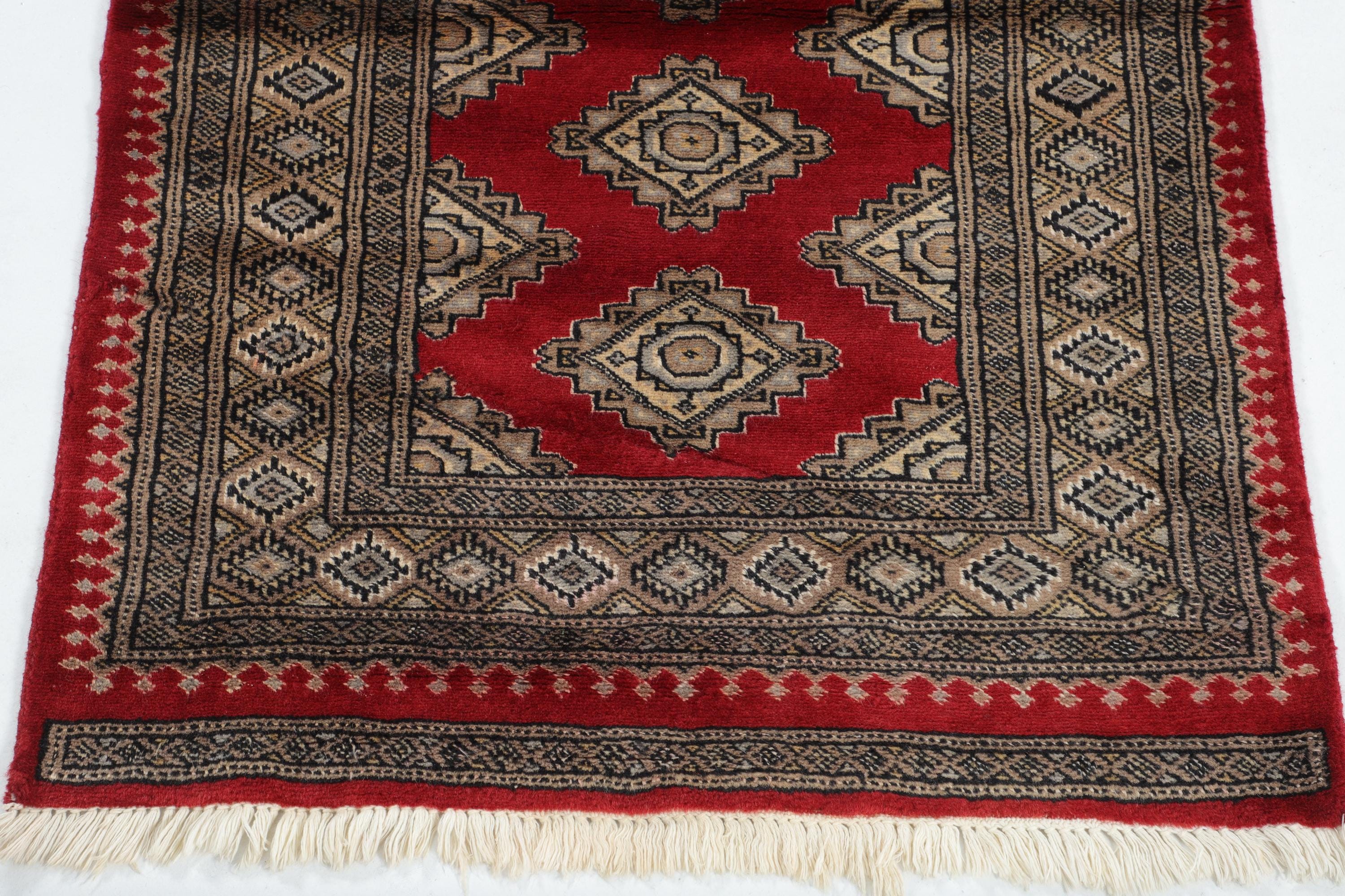 Red Bokhara Rug 2.5x4ft Wool Silk Rug, Handmade Bokhara Rug, Small ...