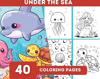 Målarbok under havet: 40 havsmotiv för barn och vuxna (PDF)