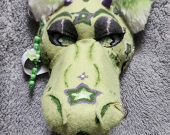 green dragon therian mask!