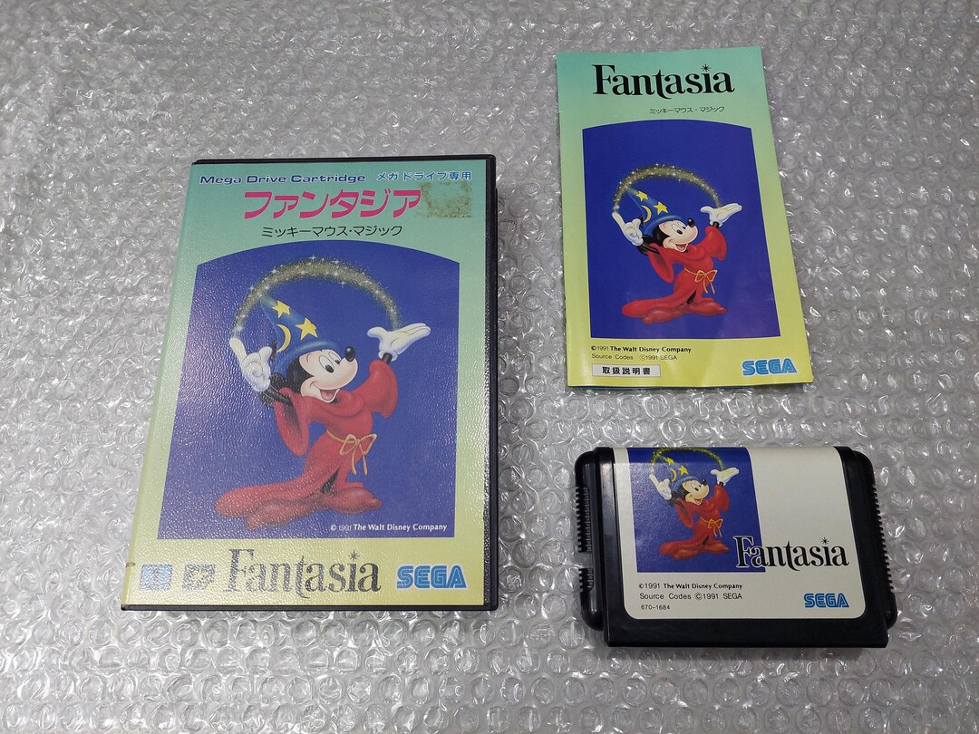 Fantasia Sur Megadrive – Édition US 1991, Complet Avec Boîte Et Notice, SEGA