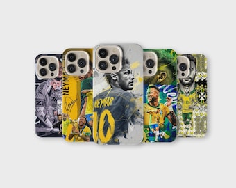 Neymar Phone Case for iPhone Samsung – Football Player Collage Cover