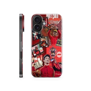 Charles Leclerc coque de téléphone formule 1 housse de téléphone pour iphone 16 Pro Max 15 14 13 12 11X8 7 6 Samsung S25 Ultra S24 S23 S22 S21 S20 FE