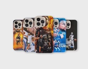 Stephen Curry Phone Case for iPhone Samsung – Basketball Star Collage Cover