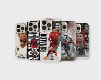 Cristiano Ronaldo Phone Case for iPhone Samsung – Football Player Collage Cover