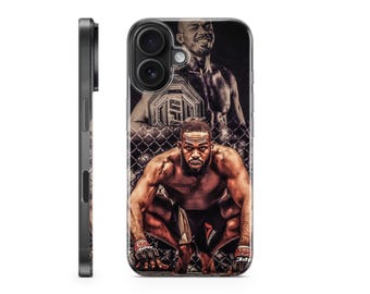 Jon Jones Phone Case UFC Cover MMA Lover Gift for iPhone 16 Pro Max 15 14 13 12 11 X 8 7 6 Samsung S25 Ultra S24 S23 S22 S21 S20