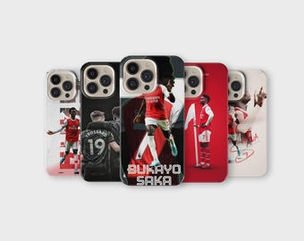 Bukayo Saka Phone Case Football Lover Phone Cover for iPhone 17 16 Pro Max 15 14 13 12 11 X 8 7 6 Samsung S25 Ultra S24 S23 S22 S21 S20