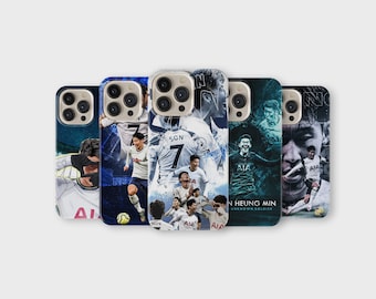 Heung-Min Son Phone Case for iPhone Samsung – Football Player Collage Cover