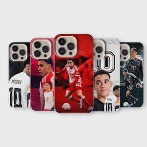 Jamal Musiala Phone Case Germany Musiala Phone Cover for iPhone 16 Pro Max 15 14 13 12 11 X 8 7 6 Samsung S25 Ultra S24 S23 S22 S21 S20 FE