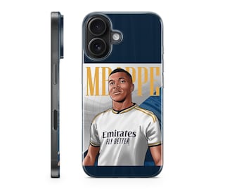 Kylian Mbappe Handyhülle Mbappe Handyhülle für iPhone 16 Pro Max 15 14 13 12 11 X 8 7 6 Samsung S25 Ultra S24 S23 S22 S21 S20 FE