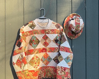Floral Quilt Crewneck + Reversible Bucket Hat