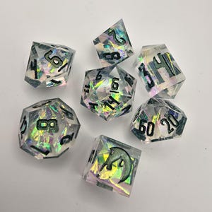 Prismatic Foil Resin Dice Set: DND, Vampire The Masquerade