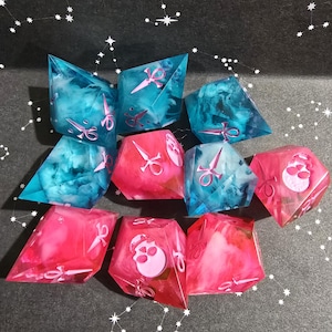 Juego de dados de Vampiro La Mascarada hecho a mano - DND RPG