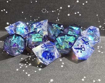 Handmade Vampire The Masquerade Dice Set (10 Piece Dice)