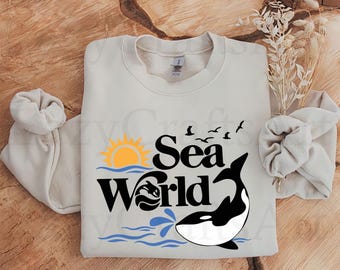 Sea World Whale Family SVG: Summer Adventure Squad Files (Digital Download)