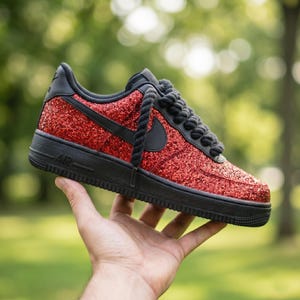 Black Glitter Air Force 1 - Etsy