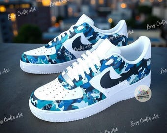 Blue air Force camo customized exclusive star air Customized Air Force 1 : 6 Steps - Instructables main image 3