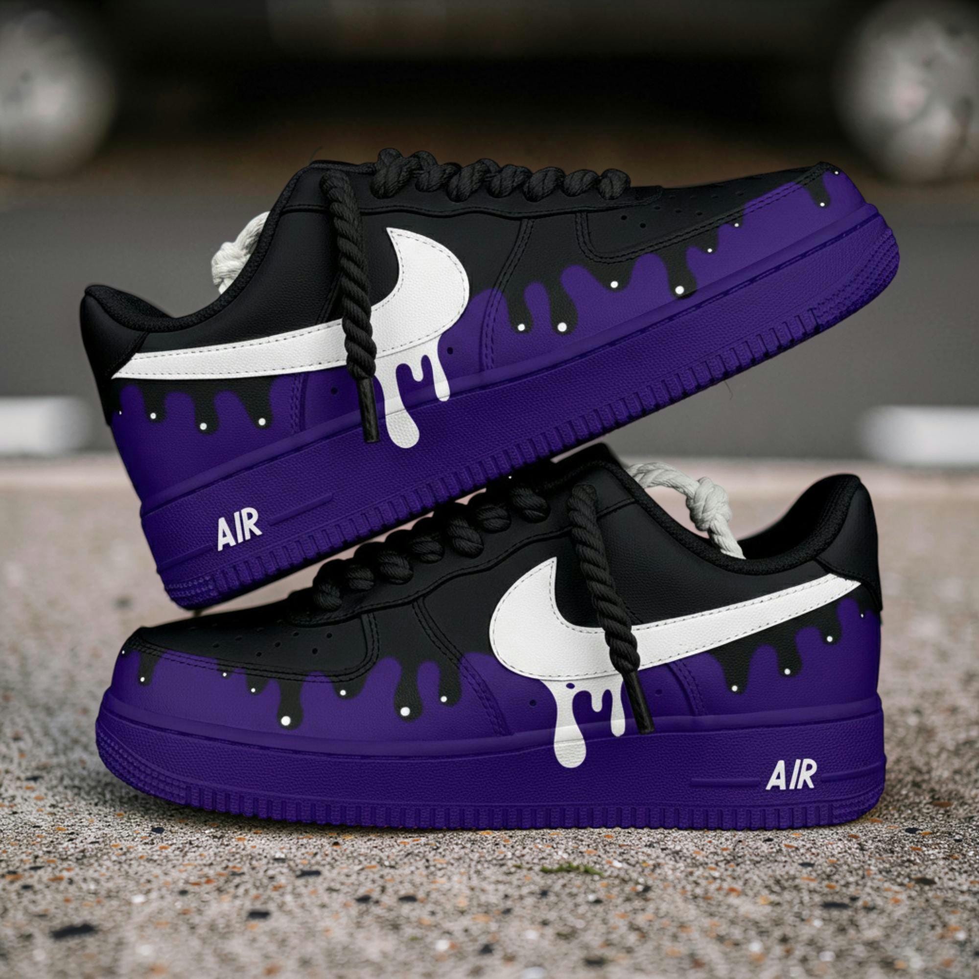 Purple rope laces air force 1 - Etsy 日本