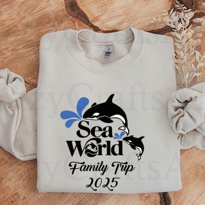 Sea World Family Trip 2025 SVG: Summer Adventure Files (Digital Download)