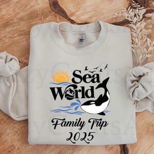 Sea World Family Trip 2025 SVG: Summer Vacation Files (Digital Download)