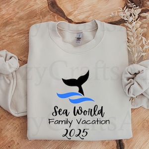 Sea World Family Vacation 2025 SVG: Summer Adventure Files (Digital Download)