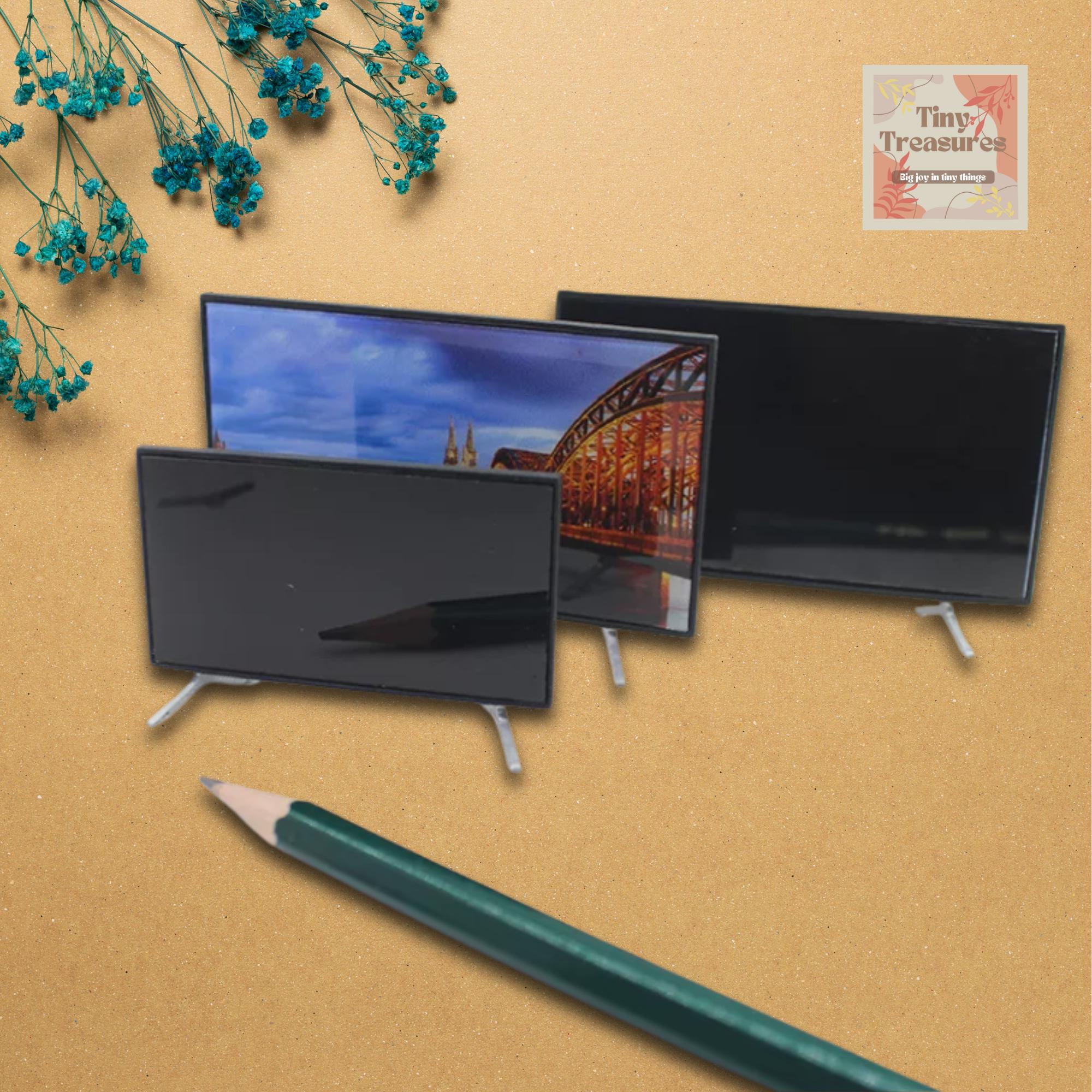 1:12 Maison de poupée TV Télécommande Simulation Miniature Meubles 1:12 Maison de poupée TV Télécommande Simulation Miniature Meubles