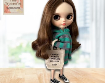 Bolso de mano en miniatura a escala 1:6 / Bolso para muñecas Barbie, Blythe y Azone / Bolso pequeño para muñecas de moda