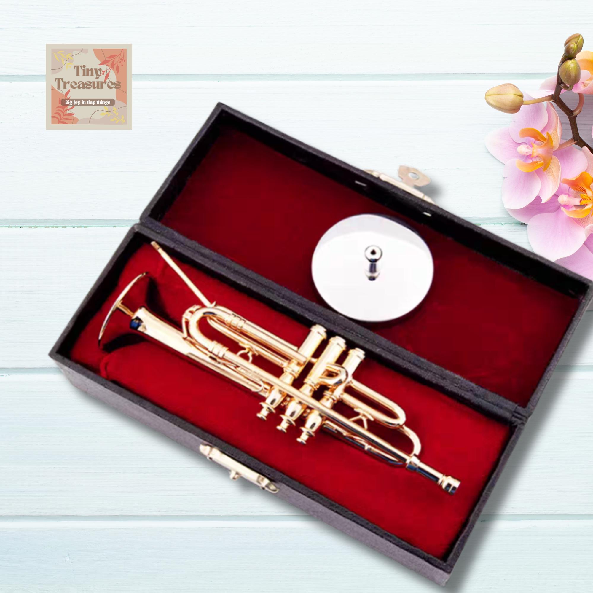 Mini Model Trumpet Miniature Trumpet Model – 1:12 / 1 6 Scale – 3 Sizes (9cm /12cm /19cm ...