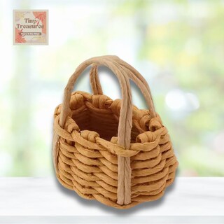 TOPBATHY 12 Mini Cestini Intrecciati In Vimini – 7,2x6,5x5 Cm Per Casa Delle Bambole E Bomboniere