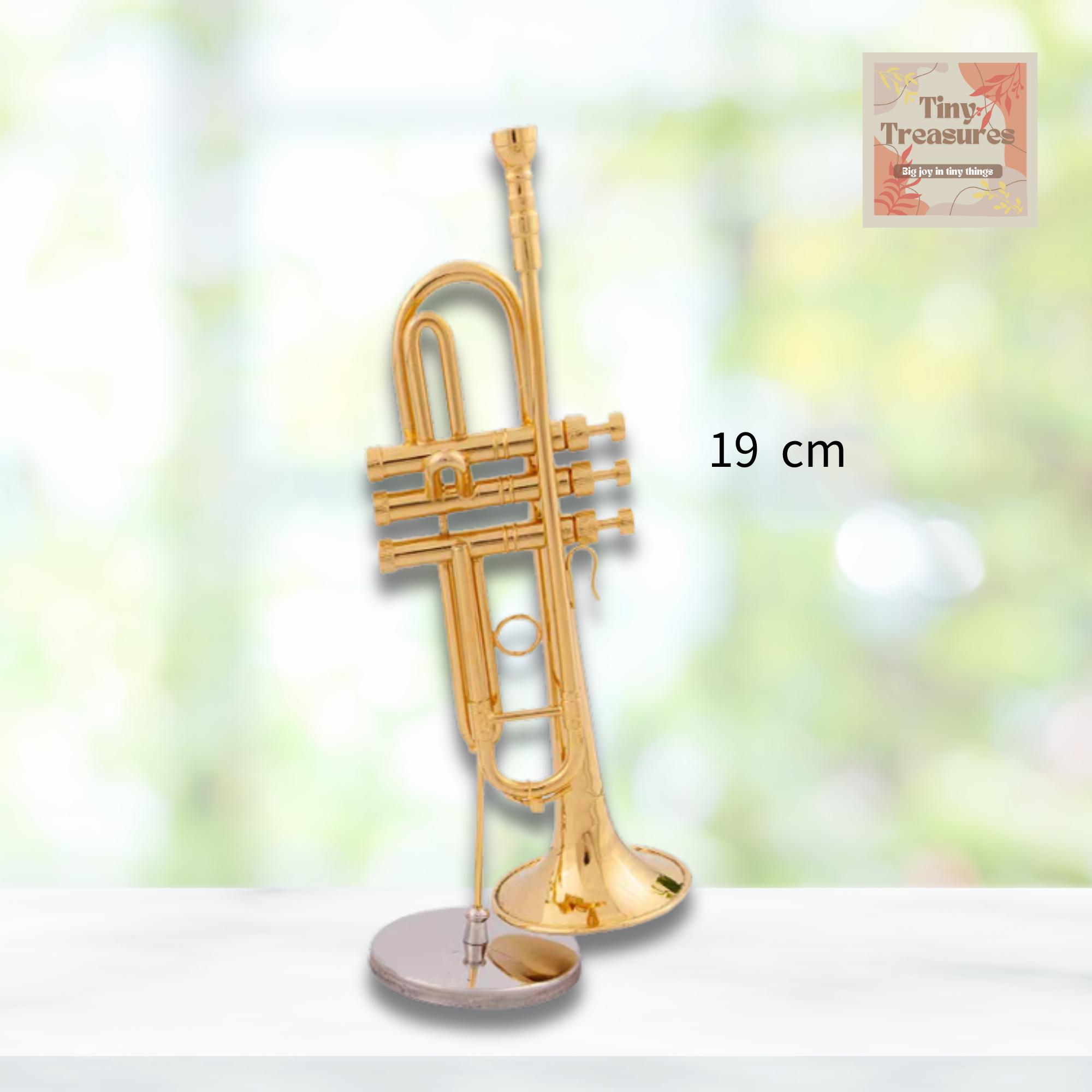Mini Model Trumpet Miniature Trumpet Model – 1:12 / 1 6 Scale – 3 Sizes (9cm /12cm /19cm ...