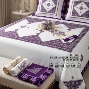 Moroccan Geometric Embroidery Design (Ghorzat Hsab) – Fassi Style Digital Files (DST, PES, EXP)