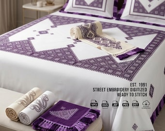 Moroccan Geometric Embroidery Design (Ghorzat Hsab) – Fassi Style Digital Files (DST, PES, EXP)