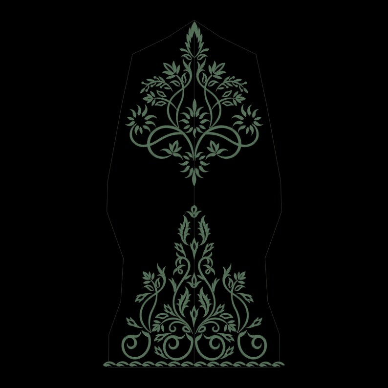 6-Piece Algerian Karakou Embroidery Design – Traditional Motif Digital Machine Files (Instant Download) image 8