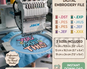 Du hast dieses Graffiti Stickdatei - Streetwear Hoodie & Jacke Datei (Digitaler Download)