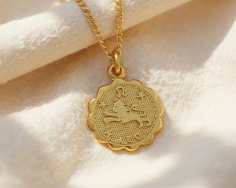 Customized Zodiac Necklace, Zodiac Horoscope Necklace, Constellation Zodiac Astrological Necklace, Zodiac Personalized Necklace Gift For Mom