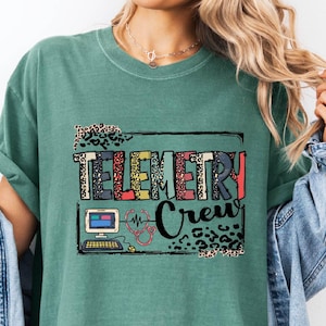 Telemetry Crew Shirt, Cardiac Telemetry Tech, Gift for Cardiologist, Telemetry Crew Shirt, Telemetry Nurse Sweatshirt, Telemetry Technician